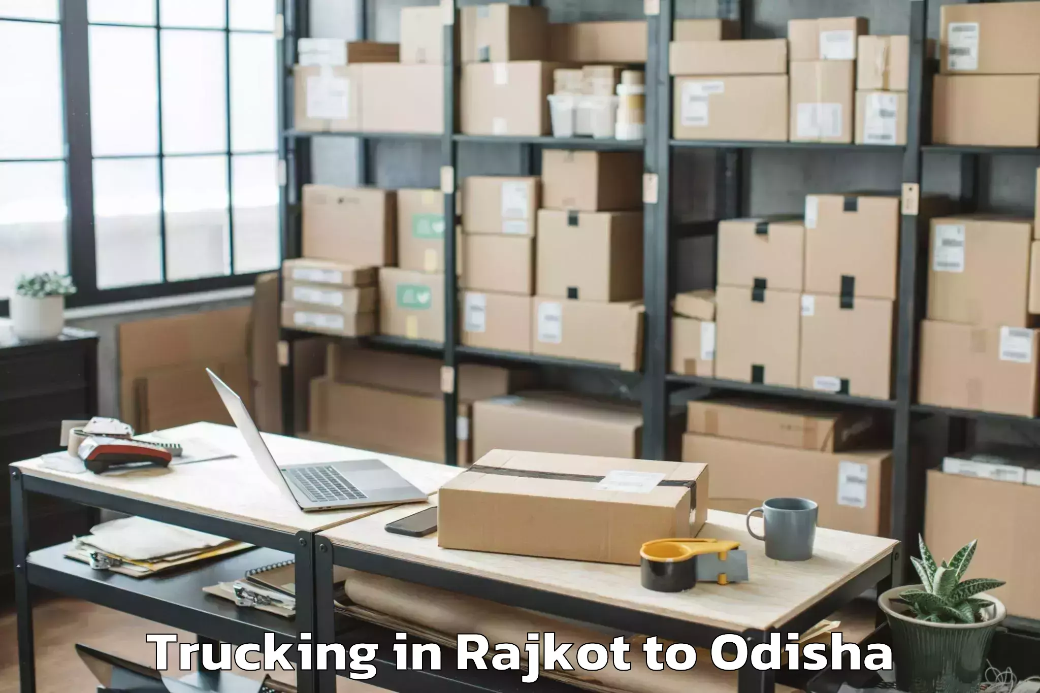 Easy Rajkot to Kanjipani Trucking Booking